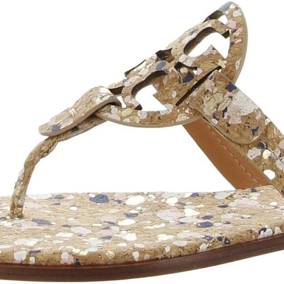 Tory Burch Miller Confetti Cork Sandal - Style 74422 Size 9.5 - Picture 4 of 4
